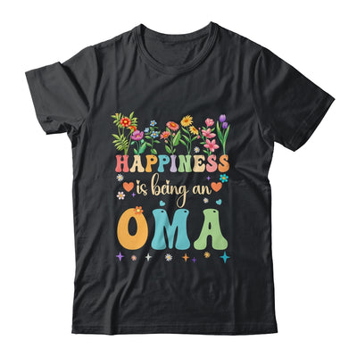 Happiness Is Being An Oma Floral Design Oma Mothers Day Shirt & Tank Top | teecentury