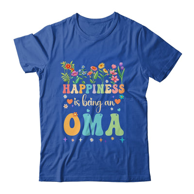 Happiness Is Being An Oma Floral Design Oma Mothers Day Shirt & Tank Top | teecentury