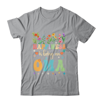 Happiness Is Being An Oma Floral Design Oma Mothers Day Shirt & Tank Top | teecentury