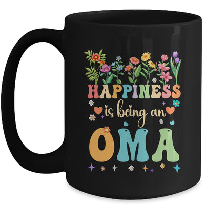 Happiness Is Being An Oma Floral Design Oma Mothers Day Mug | teecentury