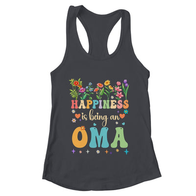 Happiness Is Being An Oma Floral Design Oma Mothers Day Shirt & Tank Top | teecentury