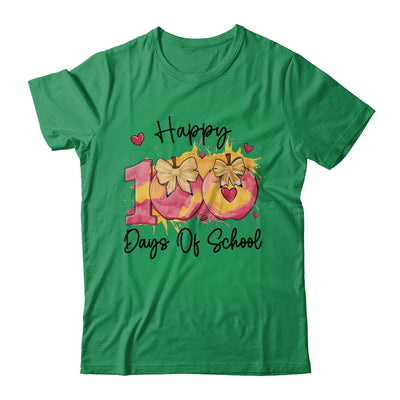 Happy 100 Day Of School Coquette Bow Pencil Teacher Shirt & Hoodie | teecentury