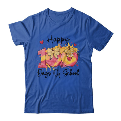 Happy 100 Day Of School Coquette Bow Pencil Teacher Shirt & Hoodie | teecentury