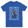 Happy 100 Days Of School T-Rex 100th Dinosaur Kids Boys Youth Shirt | teecentury
