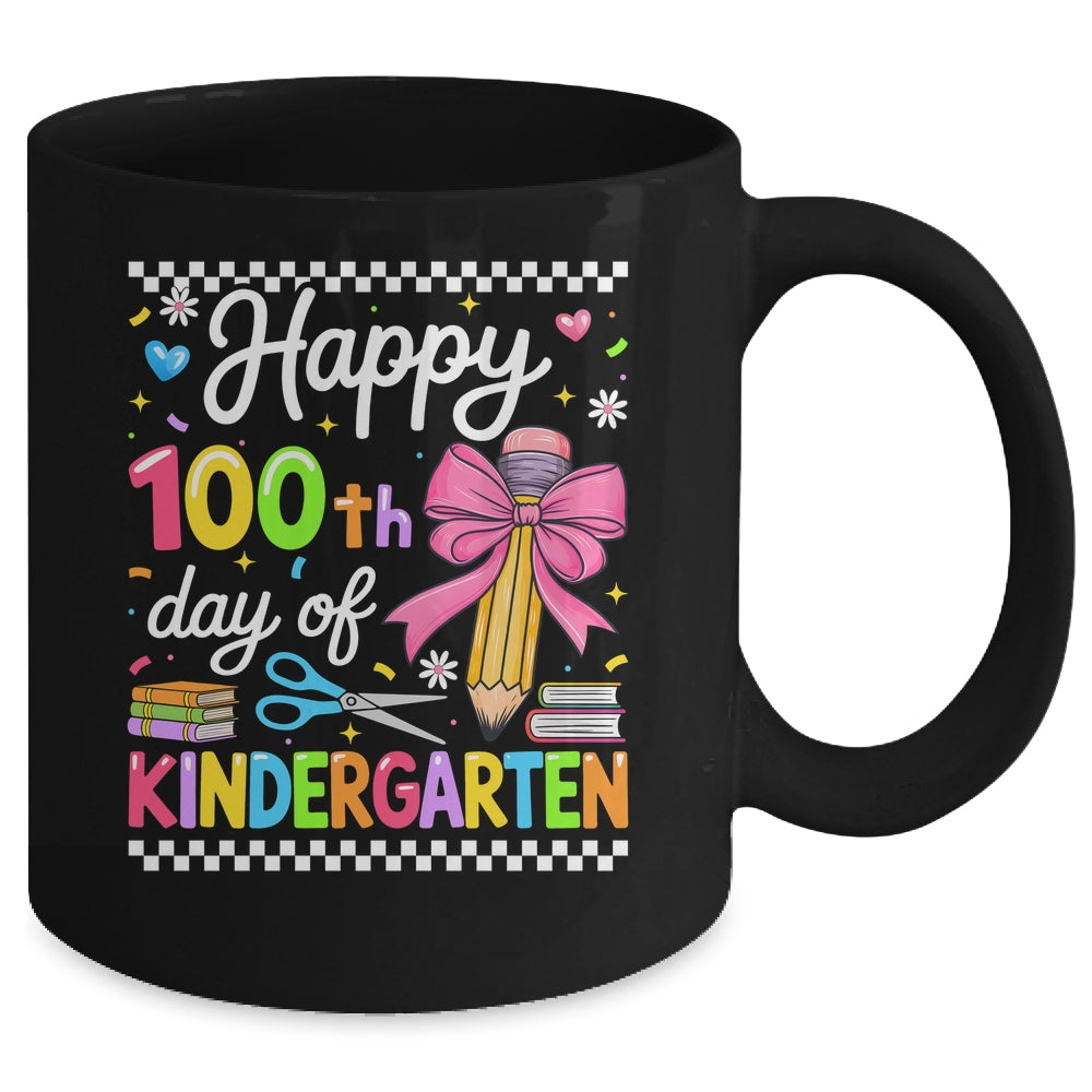 Happy 100 Days Of School Teacher Kindergarten Girls Kids Mug | teecentury