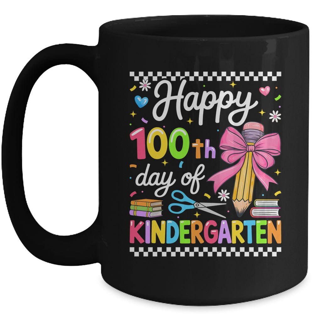 Happy 100 Days Of School Teacher Kindergarten Girls Kids Mug | teecentury