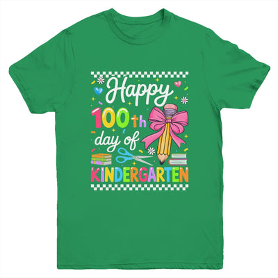 Happy 100 Days Of School Teacher Kindergarten Girls Kids Youth Shirt | teecentury