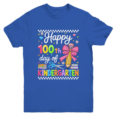 Happy 100 Days Of School Teacher Kindergarten Girls Kids Youth Shirt | teecentury