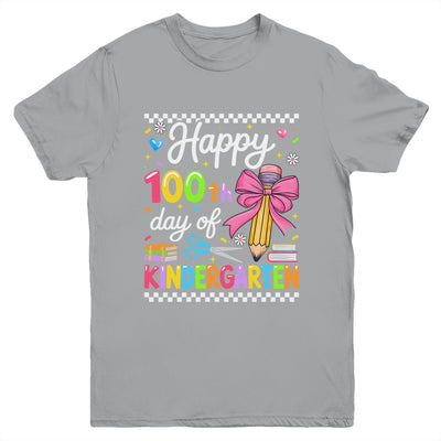Happy 100 Days Of School Teacher Kindergarten Girls Kids Youth Shirt | teecentury