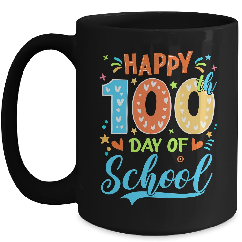 Happy 100th Day Of School 100 Days Of School Teacher Student Mug | teecentury