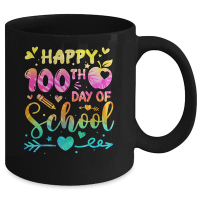 Happy 100th Day Of School Tie Dye Rainbow 100 Days Smart Mug | teecentury