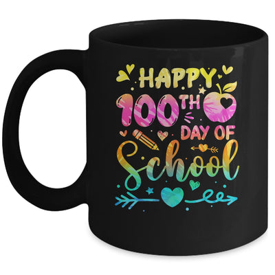 Happy 100th Day Of School Tie Dye Rainbow 100 Days Smart Mug | teecentury