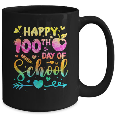 Happy 100th Day Of School Tie Dye Rainbow 100 Days Smart Mug | teecentury