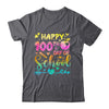Happy 100th Day Of School Tie Dye Rainbow 100 Days Smart Shirt & Hoodie | teecentury