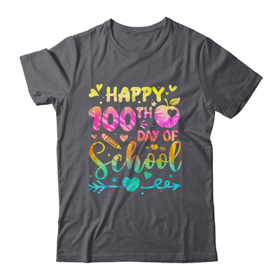 Happy 100th Day Of School Tie Dye Rainbow 100 Days Smart Shirt & Hoodie | teecentury