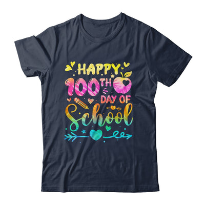 Happy 100th Day Of School Tie Dye Rainbow 100 Days Smart Shirt & Hoodie | teecentury