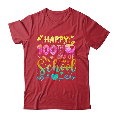 Happy 100th Day Of School Tie Dye Rainbow 100 Days Smart Shirt & Hoodie | teecentury