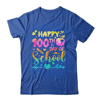 Happy 100th Day Of School Tie Dye Rainbow 100 Days Smart Shirt & Hoodie | teecentury