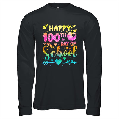 Happy 100th Day Of School Tie Dye Rainbow 100 Days Smart Shirt & Hoodie | teecentury