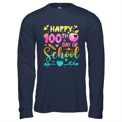 Happy 100th Day Of School Tie Dye Rainbow 100 Days Smart Shirt & Hoodie | teecentury