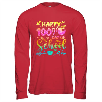 Happy 100th Day Of School Tie Dye Rainbow 100 Days Smart Shirt & Hoodie | teecentury
