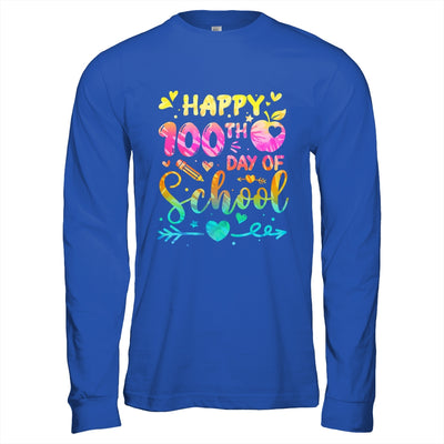 Happy 100th Day Of School Tie Dye Rainbow 100 Days Smart Shirt & Hoodie | teecentury