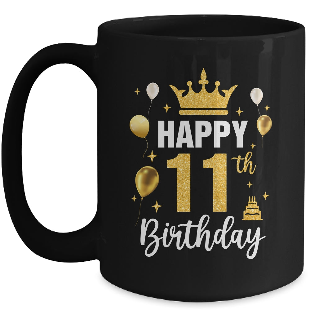 Happy 11th Birthday Idea For 11 Years Old Boys And Girls Mug | teecentury