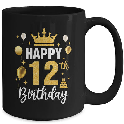 Happy 12th Birthday Idea For 12 Years Old Boys And Girls Mug | teecentury