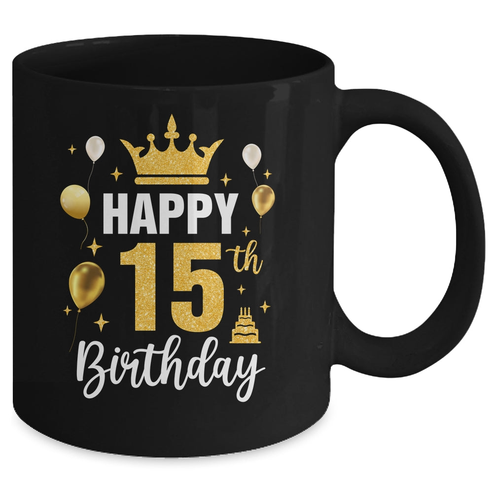 Happy 15th Birthday Idea For 15 Years Old Boys And Girls Mug | teecentury