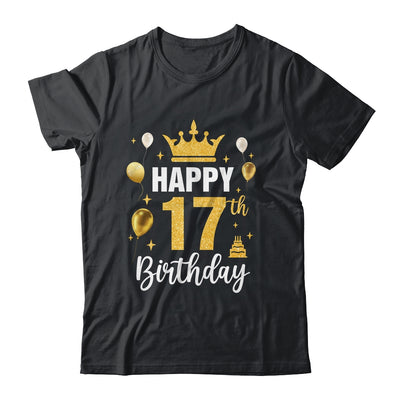 Happy 17th Birthday Idea For 17 Years Old Man And Woman Shirt & Tank Top | teecentury