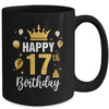 Happy 17th Birthday Idea For 17 Years Old Man And Woman Mug | teecentury