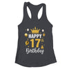 Happy 17th Birthday Idea For 17 Years Old Man And Woman Shirt & Tank Top | teecentury