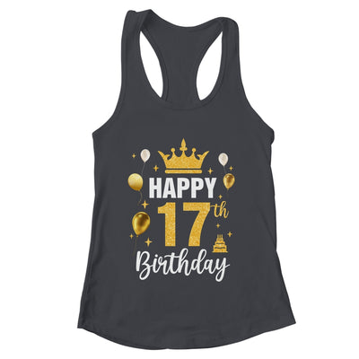 Happy 17th Birthday Idea For 17 Years Old Man And Woman Shirt & Tank Top | teecentury
