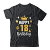 Happy 18th Birthday Idea For 18 Years Old Man And Woman Shirt & Tank Top | teecentury