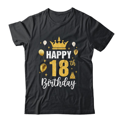 Happy 18th Birthday Idea For 18 Years Old Man And Woman Shirt & Tank Top | teecentury