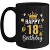Happy 18th Birthday Idea For 18 Years Old Man And Woman Mug | teecentury