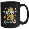Happy 20th Birthday Idea For 20 Years Old Man And Woman Mug | teecentury