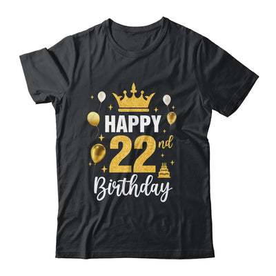 Happy 22nd Birthday Idea For 22 Years Old Man And Woman Shirt & Tank Top | teecentury