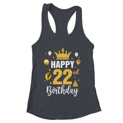 Happy 22nd Birthday Idea For 22 Years Old Man And Woman Shirt & Tank Top | teecentury