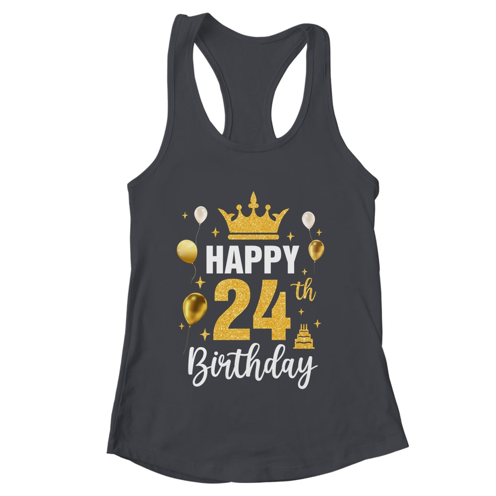 Happy 24th Birthday Idea For 24 Years Old Man And Woman Shirt & Tank Top | teecentury