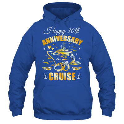 Happy 30th Anniversary Cruise Wedding Matching Husband Wife Shirt & Tank Top | teecentury