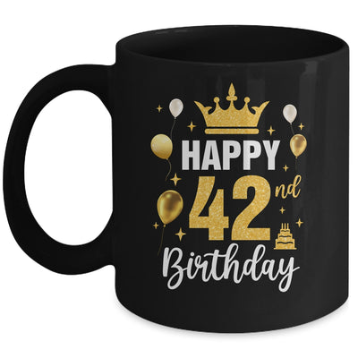 Happy 42nd Birthday Idea For 42 Years Old Man And Woman Mug | teecentury