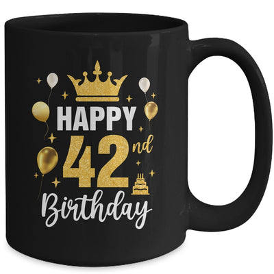 Happy 42nd Birthday Idea For 42 Years Old Man And Woman Mug | teecentury