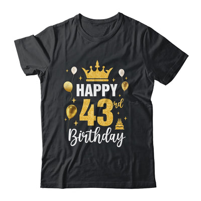 Happy 43rd Birthday Idea For 43 Years Old Man And Woman Shirt & Tank Top | teecentury