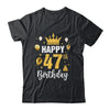 Happy 47th Birthday Idea For 47 Years Old Man And Woman Shirt & Tank Top | teecentury