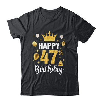Happy 47th Birthday Idea For 47 Years Old Man And Woman Shirt & Tank Top | teecentury
