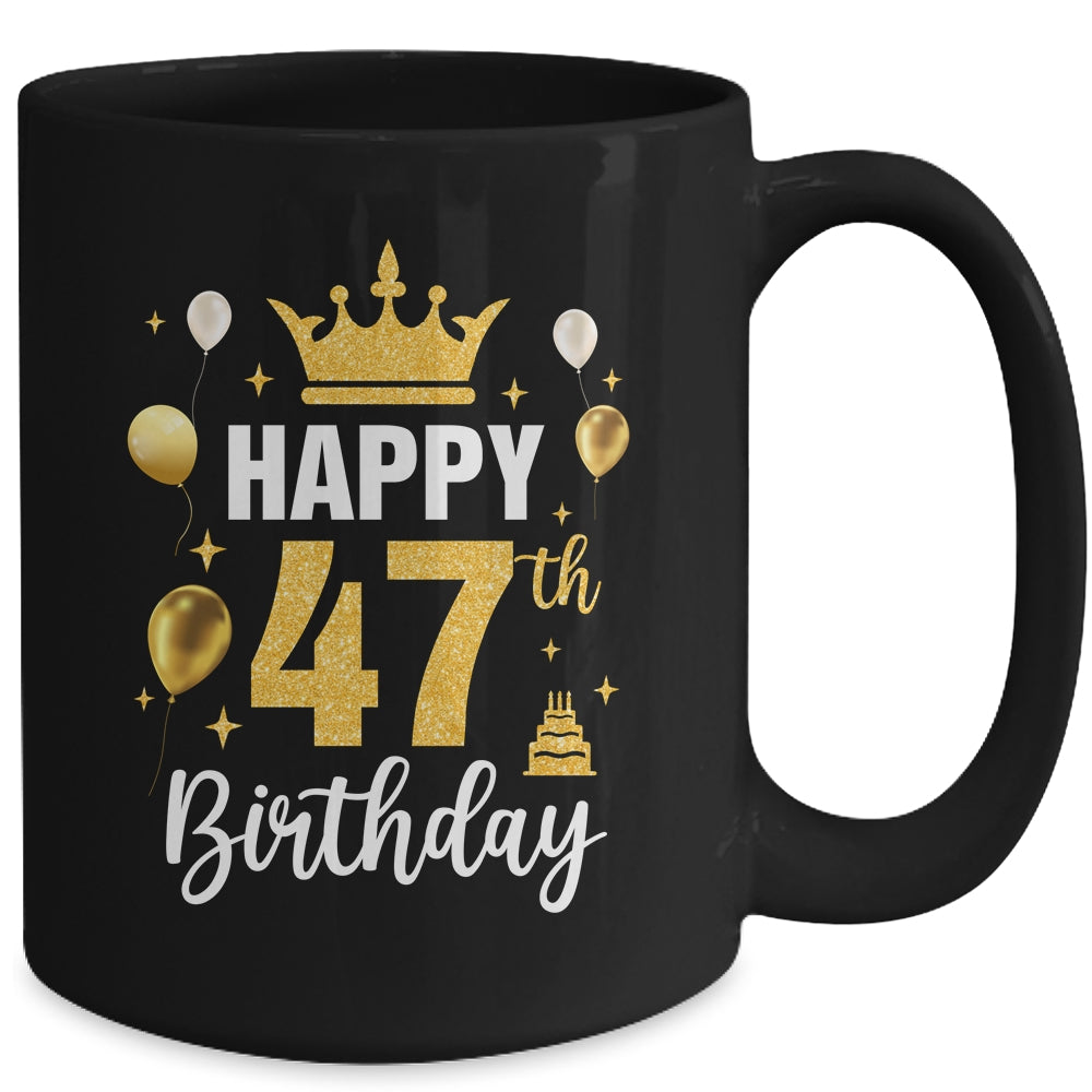 Happy 47th Birthday Idea For 47 Years Old Man And Woman Mug | teecentury