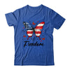 Happy 4th Of July Patriotic American Flag Freedom Butterfly Shirt & Tank Top | teecentury