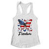 Happy 4th Of July Patriotic American Flag Freedom Butterfly Shirt & Tank Top | teecentury