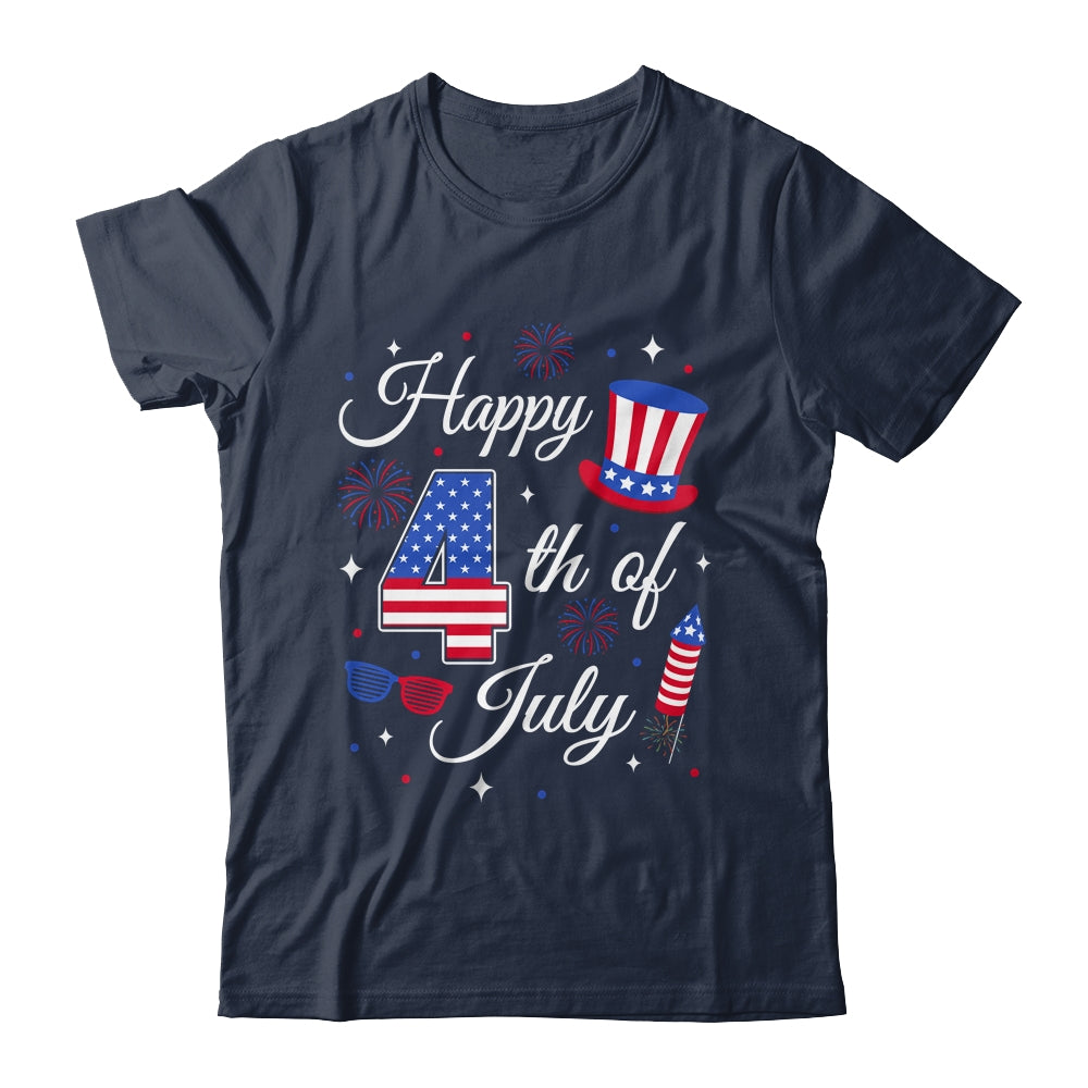 Happy 4th Of July Patriotic American Flag USA Men Women Kids Shirt & Tank Top | teecentury